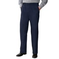 thumbnail image 1 of Kingsize Men's Big & Tall Relaxed Fit Wrinkle-Free Full Elastic Plain Front Pants, 1 of 5