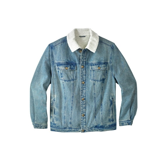 KingSize Men's Big & Tall Sherpa-Lined Trucker Jacket