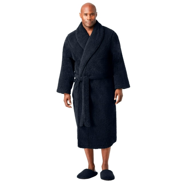 Kingsize Men's Big & Tall Sherpa Robe - Walmart.com