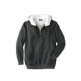thumbnail image 1 of Kingsize Men's Big & Tall Sherpa-lined Fleece Zip Hoodie Jacket, 1 of 2