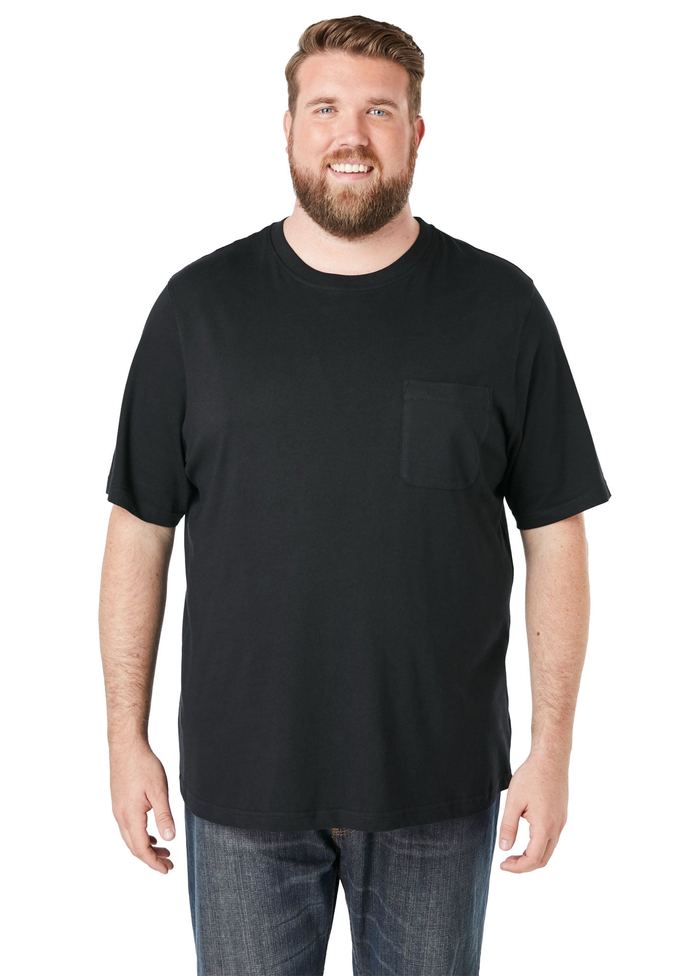 KingSize Men's Big & Tall Shrink-Less Lightweight Crewneck T-Shirt - 10XL,  Blue