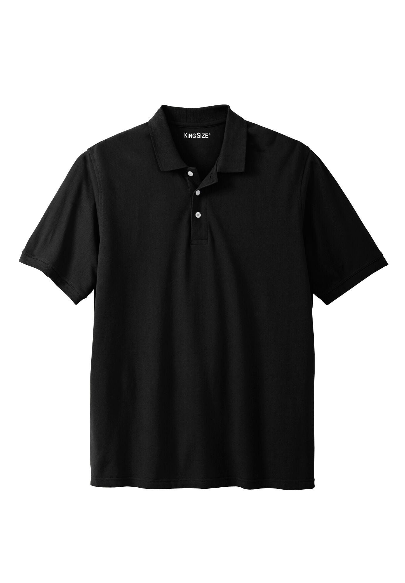 Kingsize Men's Big & Tall ShrinkLess™ Piqué Polo Shirt