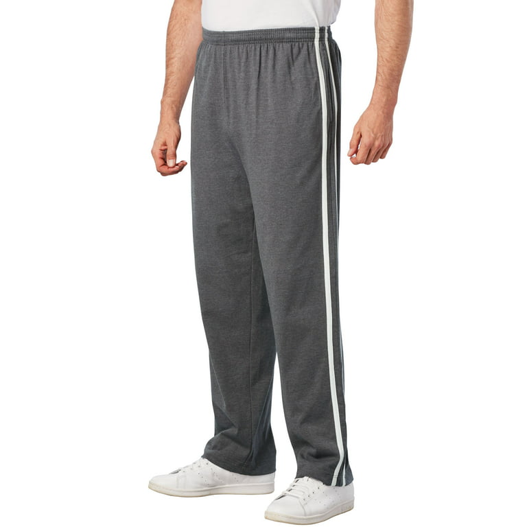Kingsize Men's Big & Tall Striped Lightweight Sweatpants