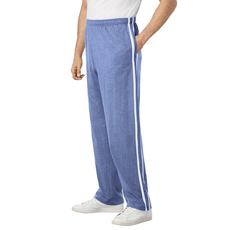 Kingsize Men s Big Tall Striped Lightweight Sweatpants Walmart