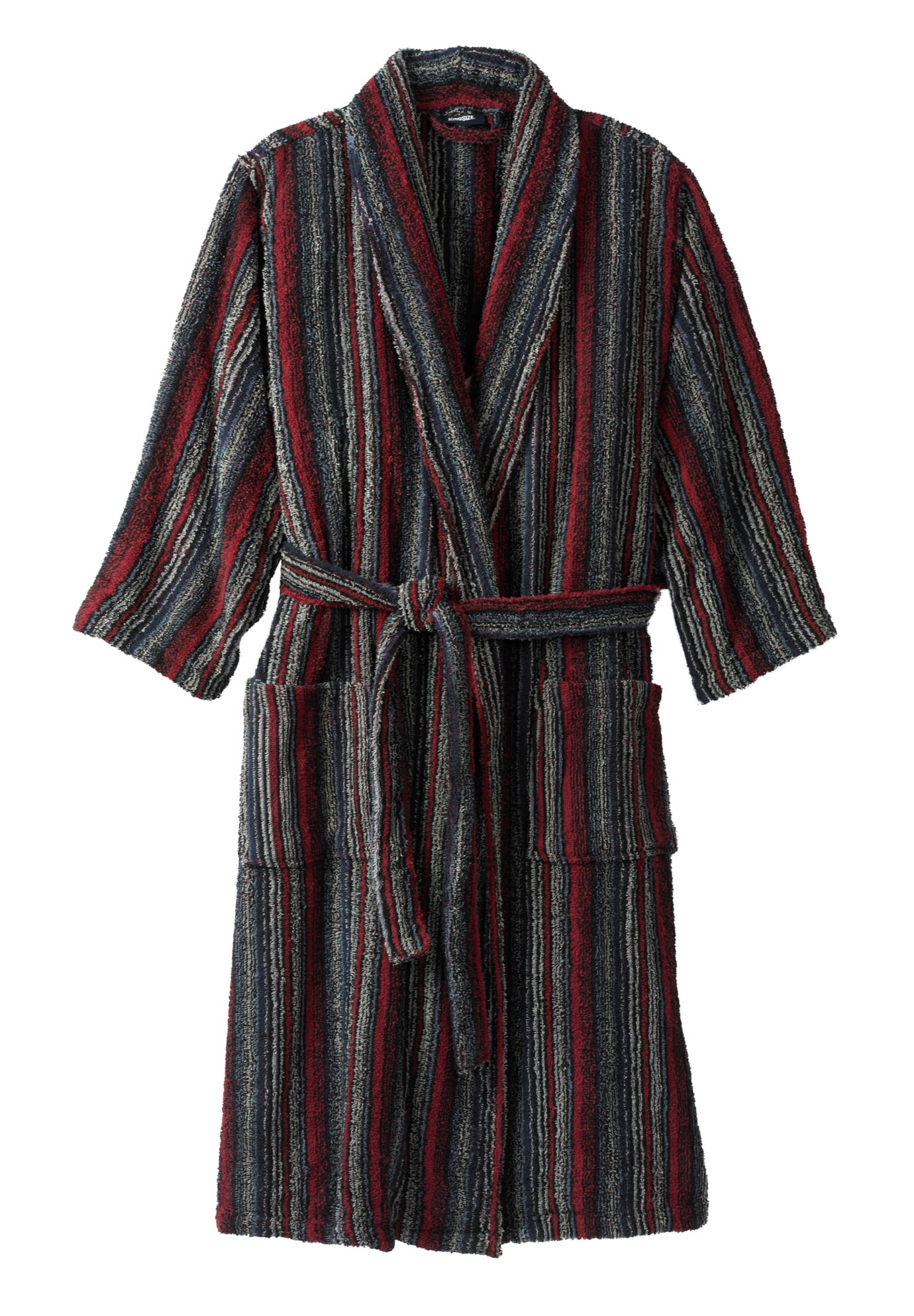Kingsize Men's Big & Tall Terry Bathrobe With Pockets
