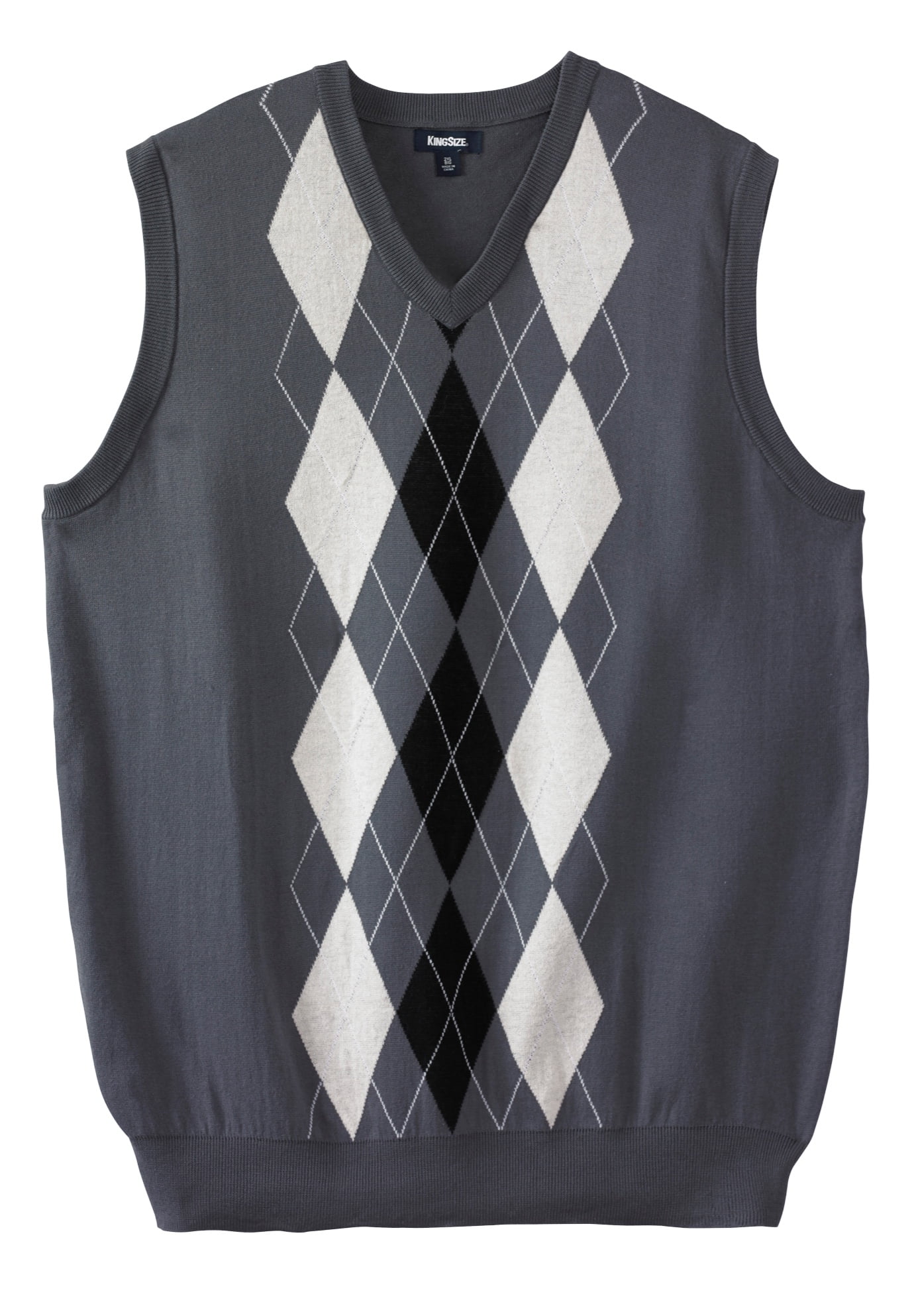 Big and tall argyle sweater best sale vest