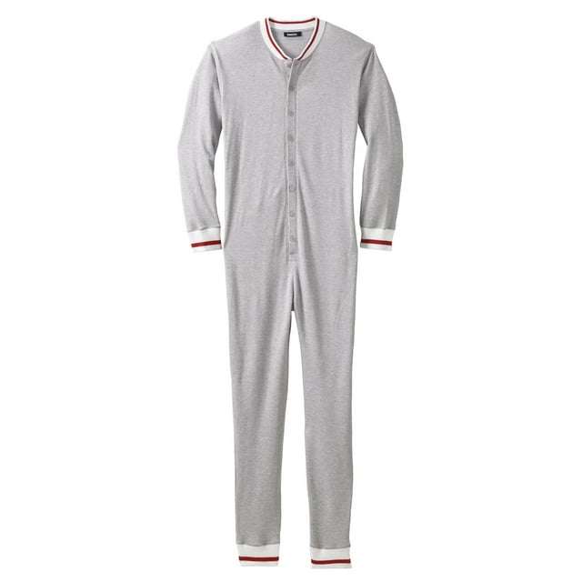 Kingsize Men's Big & Tall Waffle Thermal Union Suit Pajamas