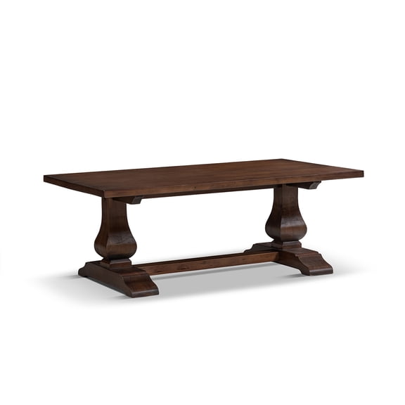 Kingsley 48" Reclaimed Pine Solid Wood Coffee Table Java Brown
