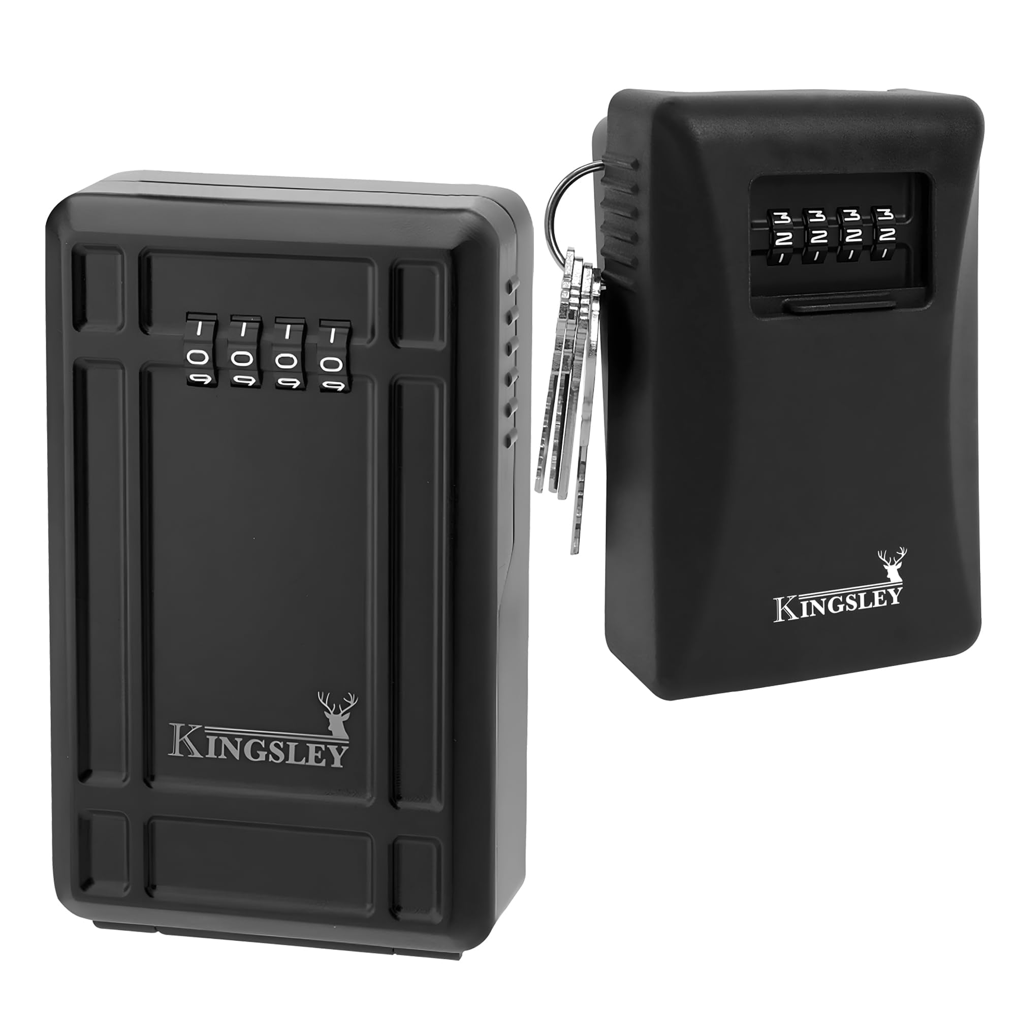 Kingsley Black Waterproof Wall Mounted Key Lock Box