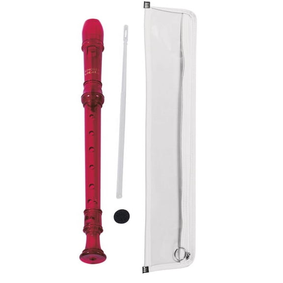Kingsley Kolor Baroque Soprano Recorder - Red - Set Of 10