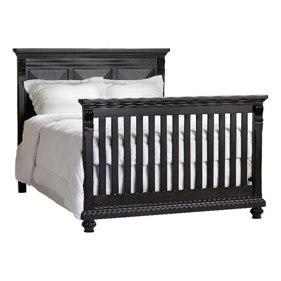 Kingsley Sedona Traditional Wood Full Bed Conversion Kit in Bittersweet