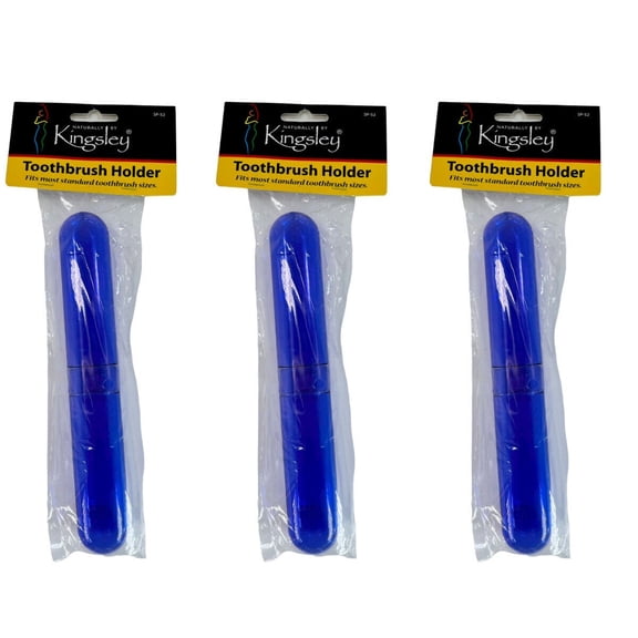 Kingsley Toothbrush Holder Fits most standard toothbrush sizes Purple Lot of 3