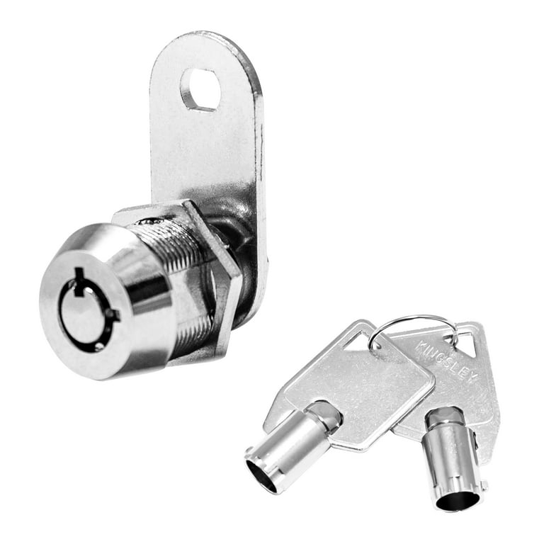 KNOKLOCK 2 Pack 5/8 Inch Cabinet Locks with Keys Cabinet Cam Lock Set  Mailbox Locks Replacement Chrome Finish Zinc Alloy Desk Drawer Lock RV  Storage