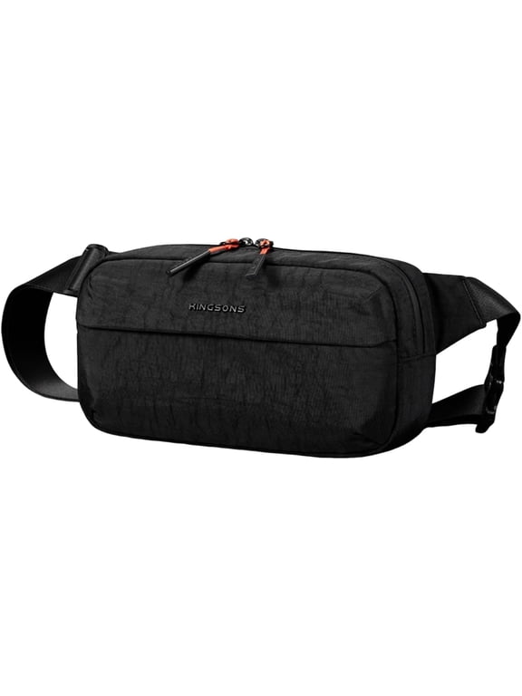 EDC Tech Sling Bag for Men & Women, Waterproof Compact Crossbody Chest Bag, 2.5L Lightweight Anti-Theft Travel Shoulder Backpack,Black
