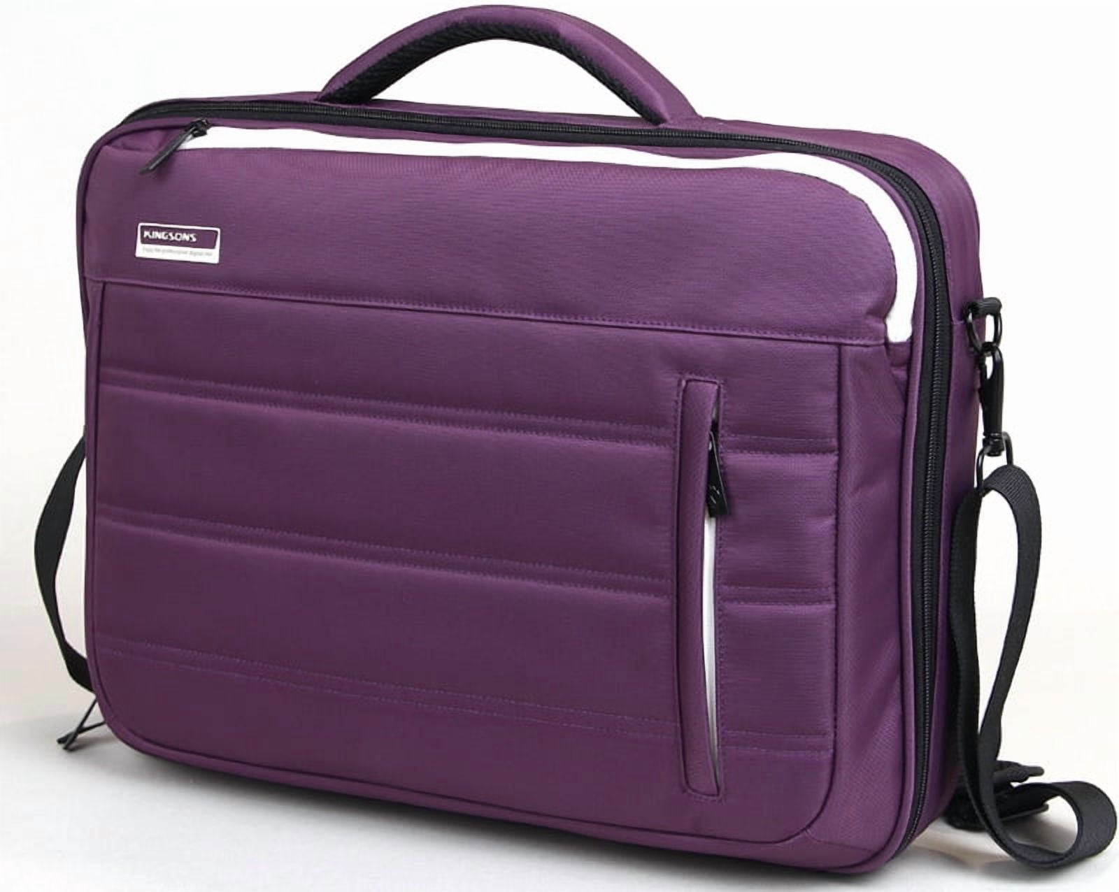 Kingsons Slice of Life Series 15.6"Laptop Shoulder Bag - Purple