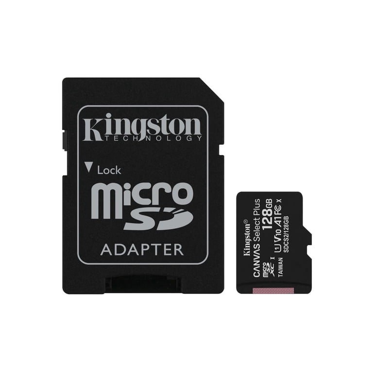 Kingston 128GB microSDXC Canvas Select Plus 100MB/s Read A1 Class