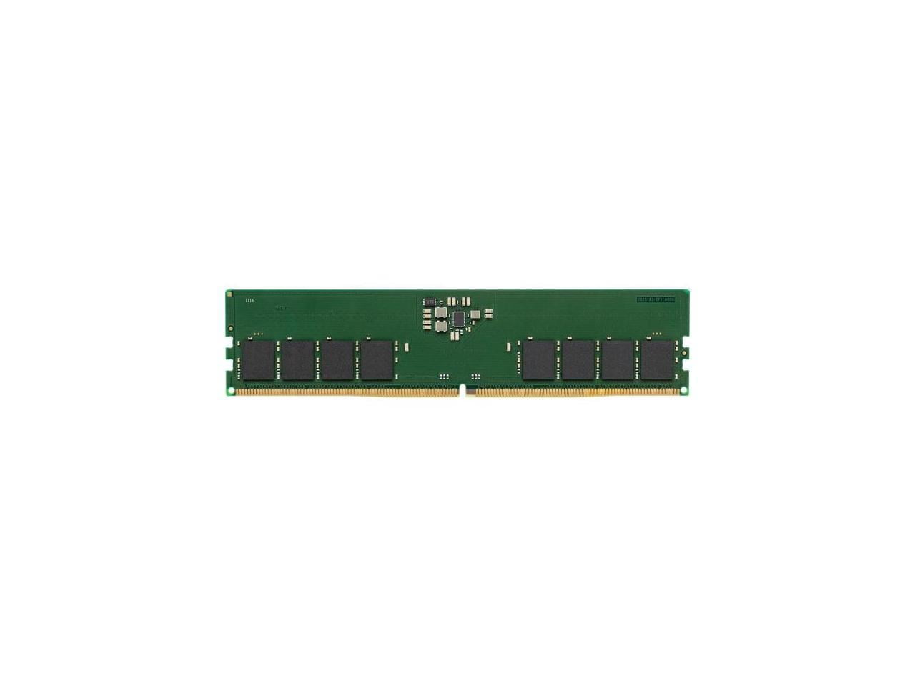 Kingston 16GB DDR5 SDRAM Memory Module - For Desktop PC - 16 GB - DDR5-5600/PC5-44800 DDR5 SDRAM - 5600 MHz Single-rank Memory - CL46 - 1.10 V - Non-ECC - Unbuffered - 288-pin - DIMM - Lifetime War...