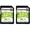 thumbnail image 1 of Kingston 2 PACK Class 10 SDHC Card CANVAS SELECT- SDHC 80MB 1 32GB, 1 of 3