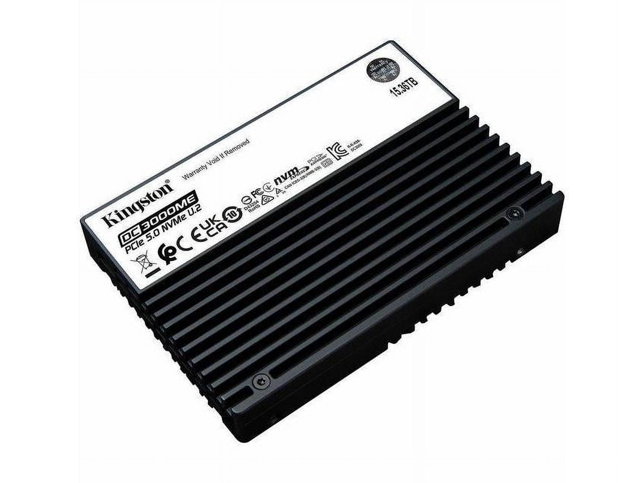 Kingston SEDC3000ME/3T8 DC3000ME 3.84 TB Solid State Drive - 2.5" Internal - U.2 (PCI Express NVMe 5.0 x4) - Server, Data Center Device Supported-1 DWPD - 7008 TB TBW - 256-bit AES Encryption Standard