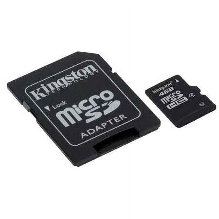 Kingston 4 GB microSDHC Class 4 Flash Memory Card SDC4/4GB - Walmart ...