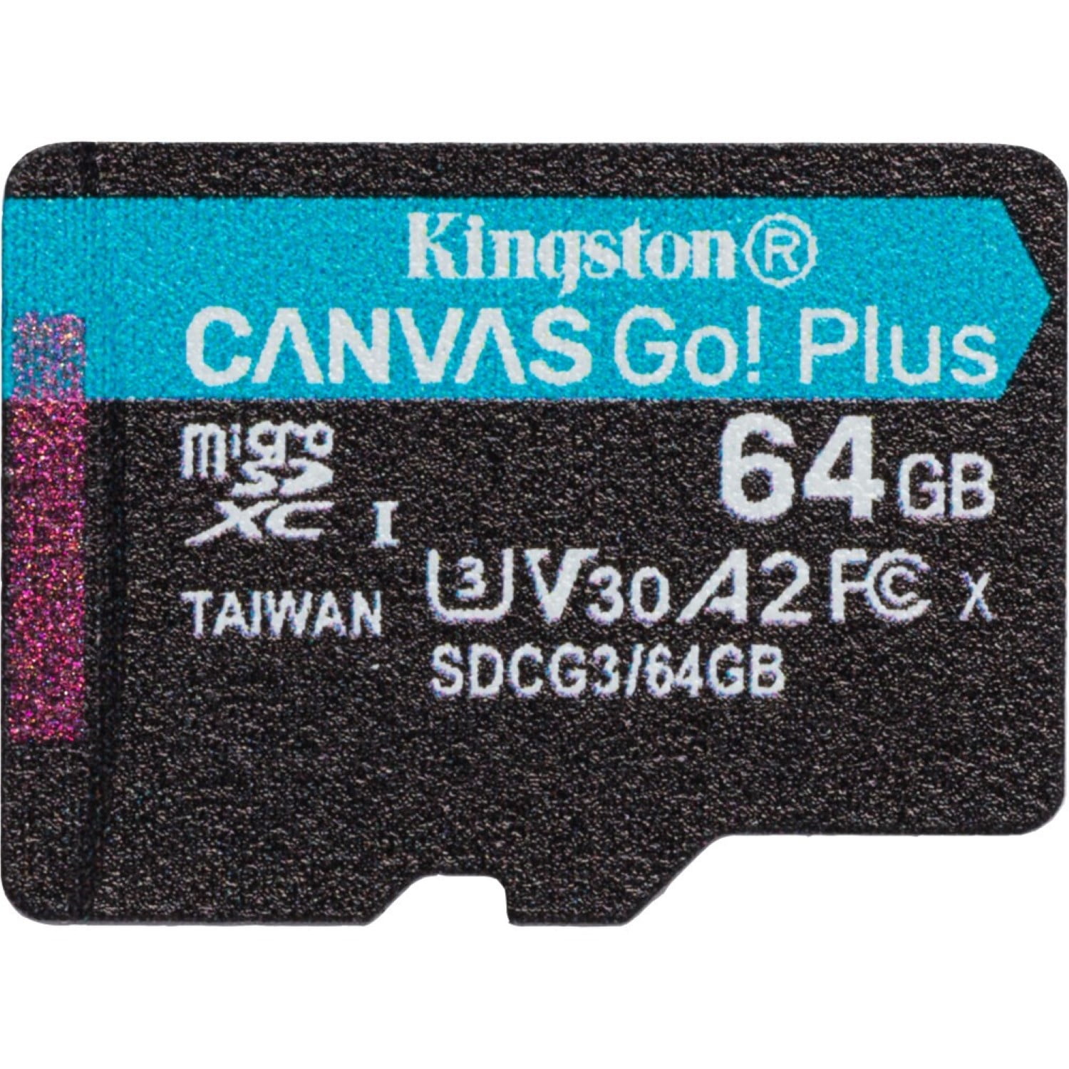 Kingston 64GB microSDXC Canvas Go Plus 170MB/s Read UHS-I Class 10 U3 V30 A2/A1  Memory Card without Adapter SDCG3/64GBSP 
