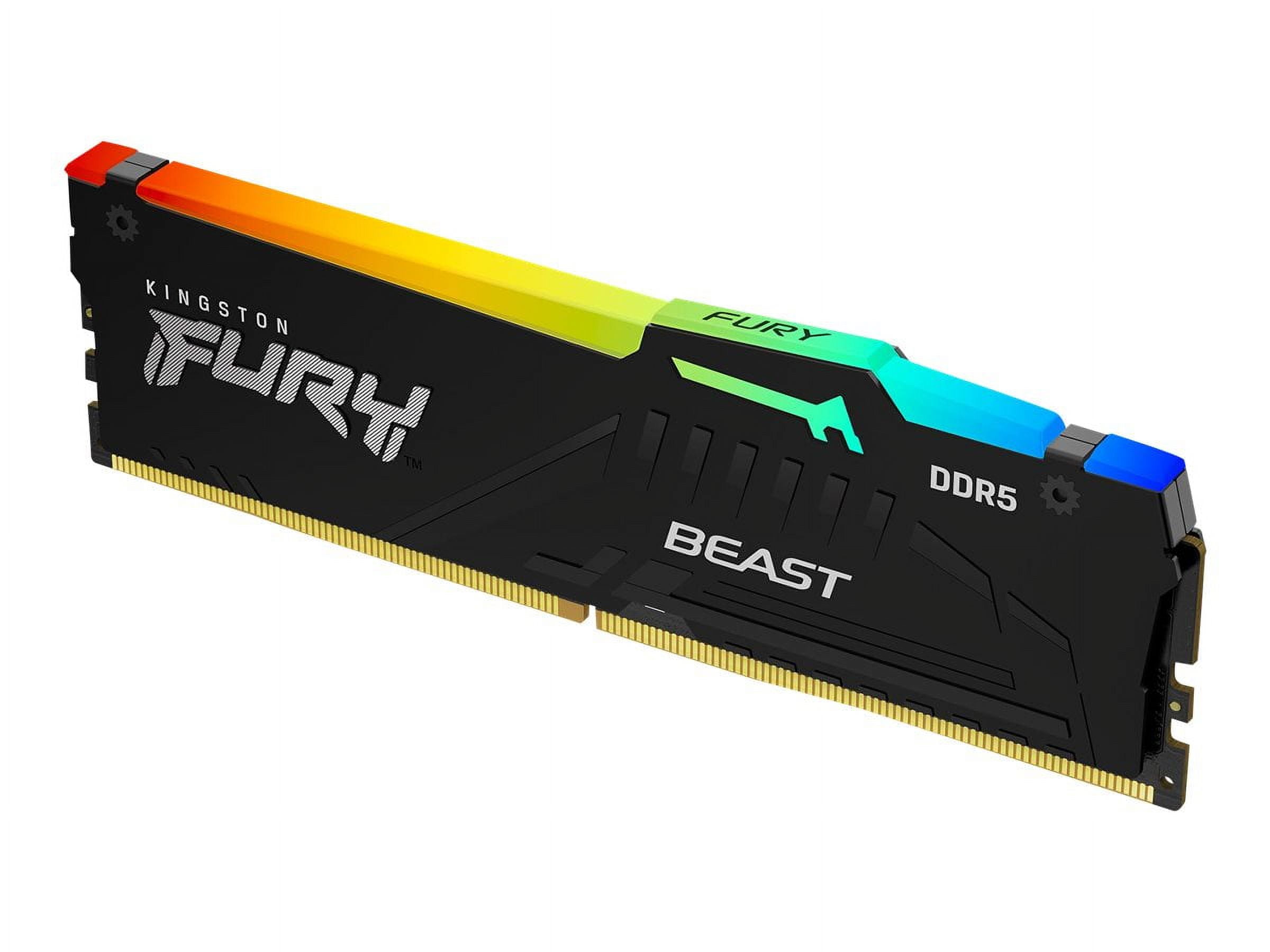 FURY BEAST DDR5 8GB x2 5200MHz メモリ RAM Kingston FURY Beast RGB 8GB 5200MT/s DDR5 CL40 DIMM Desktop Memory