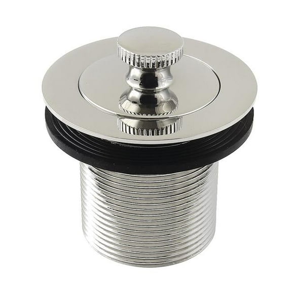 Kingston Brass DLT17PN 1.5 in. Lift & Turn Tub Drain with 1.75 in. Body Thread, Polished Nickel