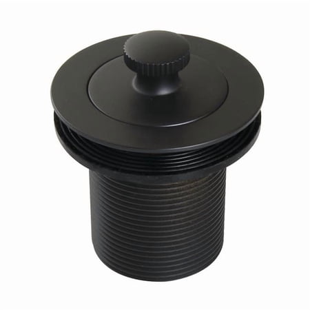 Kingston Brass DLT20MB 1.5 in. Lift & Turn Tub Drain with 2 in. Body Thread, Matte Black