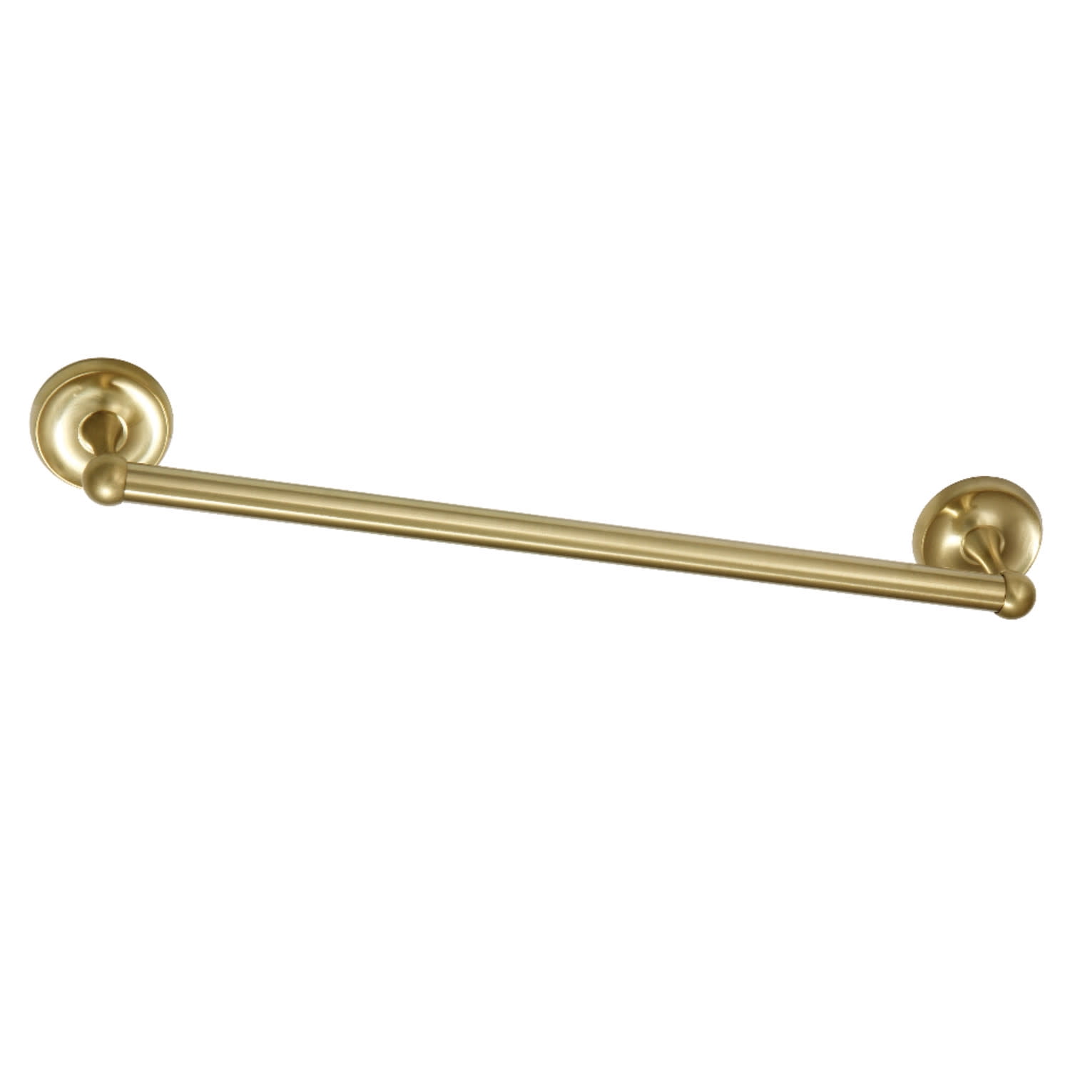 Brushed Brass 18-Inch Wall Mounted Towel Bar