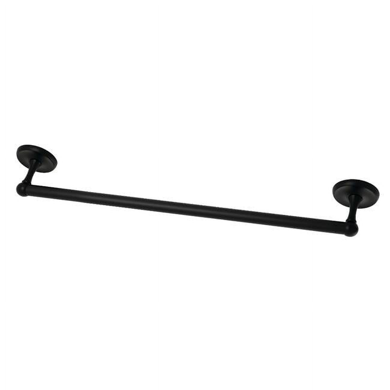 Matte Black 18-Inch Wall Mounted Towel Bar