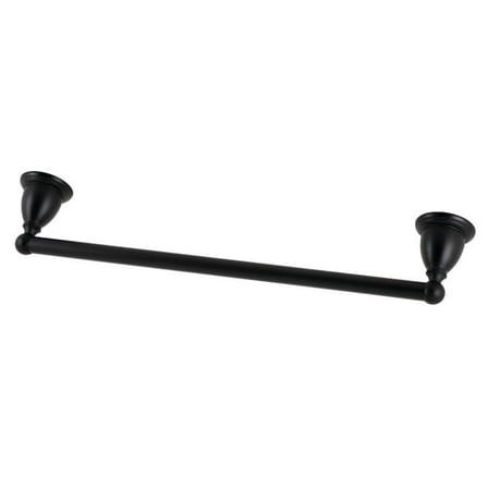 Kingston Brass BA1752MB 18 in. Heritage Towel Bar, Matte Black
