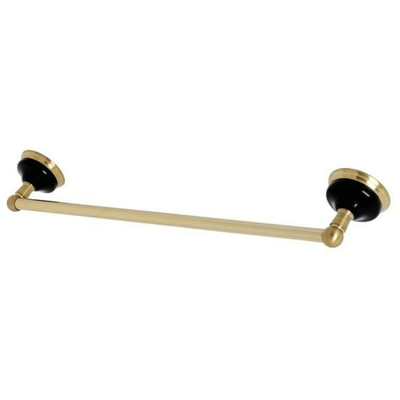 Kingston Brass BA9112BB 18 in. Water Onyx Towel Bar, Brushed Brass