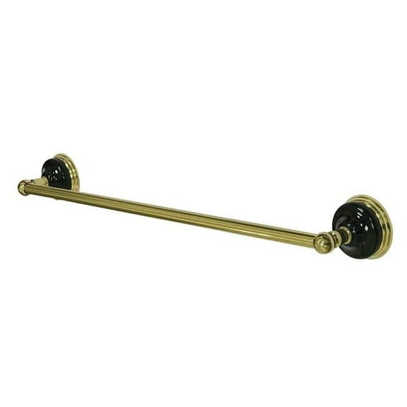 Kingston Brass BA9112PB 18 in. Water Onyx Towel Bar, Polished Brass