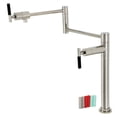 thumbnail image 1 of Kingston Brass KS4706CKL Kaiser Deck Mount Pot Filler Faucet, Polished Nickel, 1 of 8