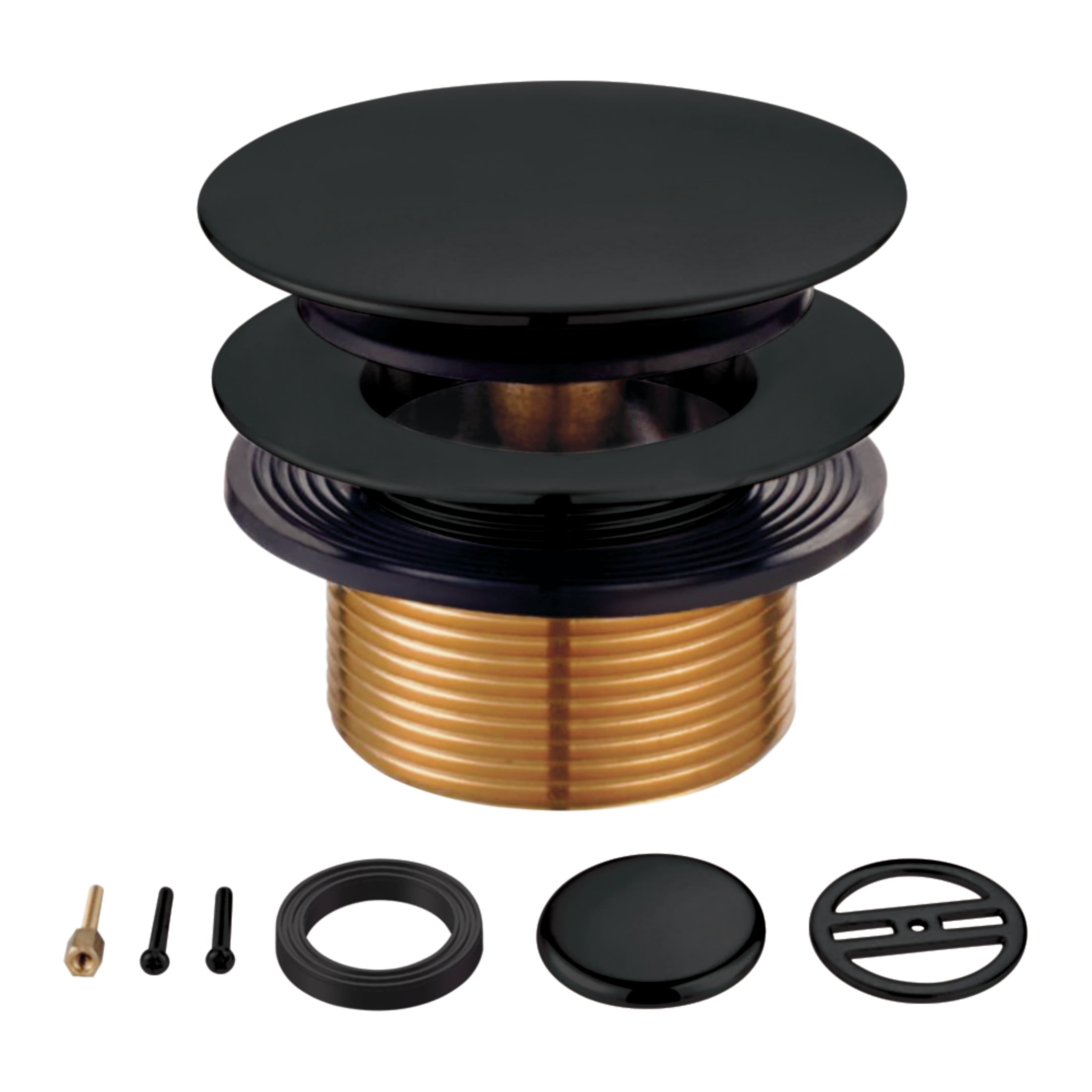 Kingston KBU2000 Eugene Toe Touch Tub Drain Conversion Kit in Matte Black