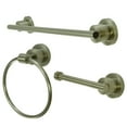 thumbnail image 1 of Kingston Brass Concord Bathroom Accessories Set, Brushed Nickel, 3-Piece, 1 of 6