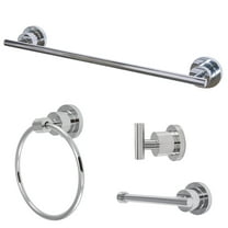 Kingston Brass Concord 4-Piece Bathroom Accessories Set, Polished Chrome