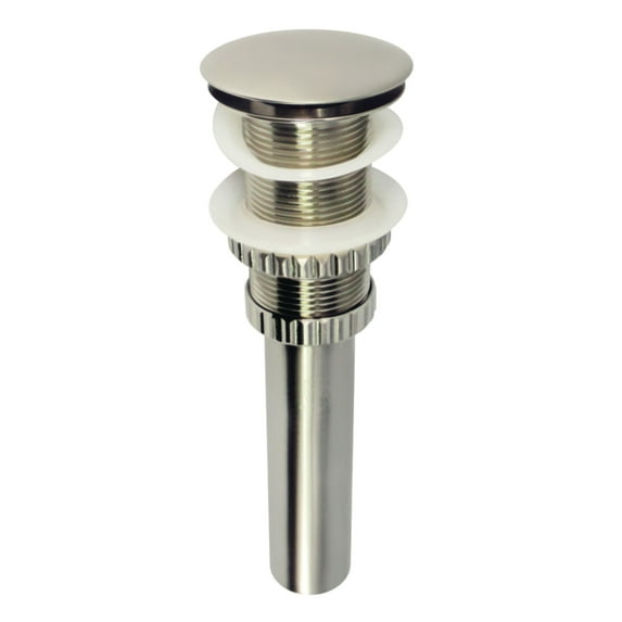 Kingston Brass EV8218 Coronel Brass Push Pop-Up Bathroom Sink Drain in Brushed Nickel