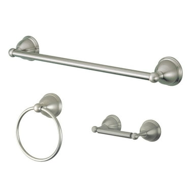 Kingston Brass BAK396248SN 2.75 in. Restoration Bathroom Hardware, Brushed Nickel - 3 Piece