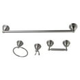 thumbnail image 1 of Kingston Brass BAK3961478SN 2.75 in. Restoration Bathroom Hardware, Brushed Nickel - 4 Piece, 1 of 2