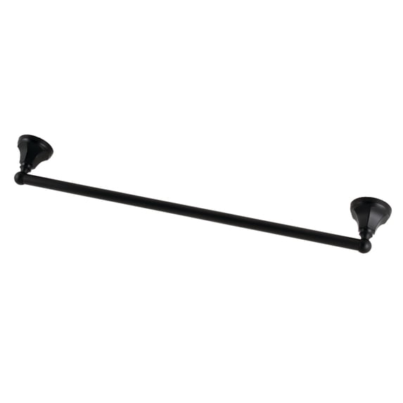 Kingston Brass BA4811MB Metropolitan 24-Inch Single Towel Bar in Matte Black