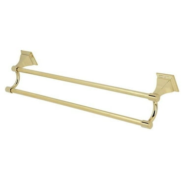 Kingston Brass BAH6123PB Monarch Dual Towel Bar, Polished Brass