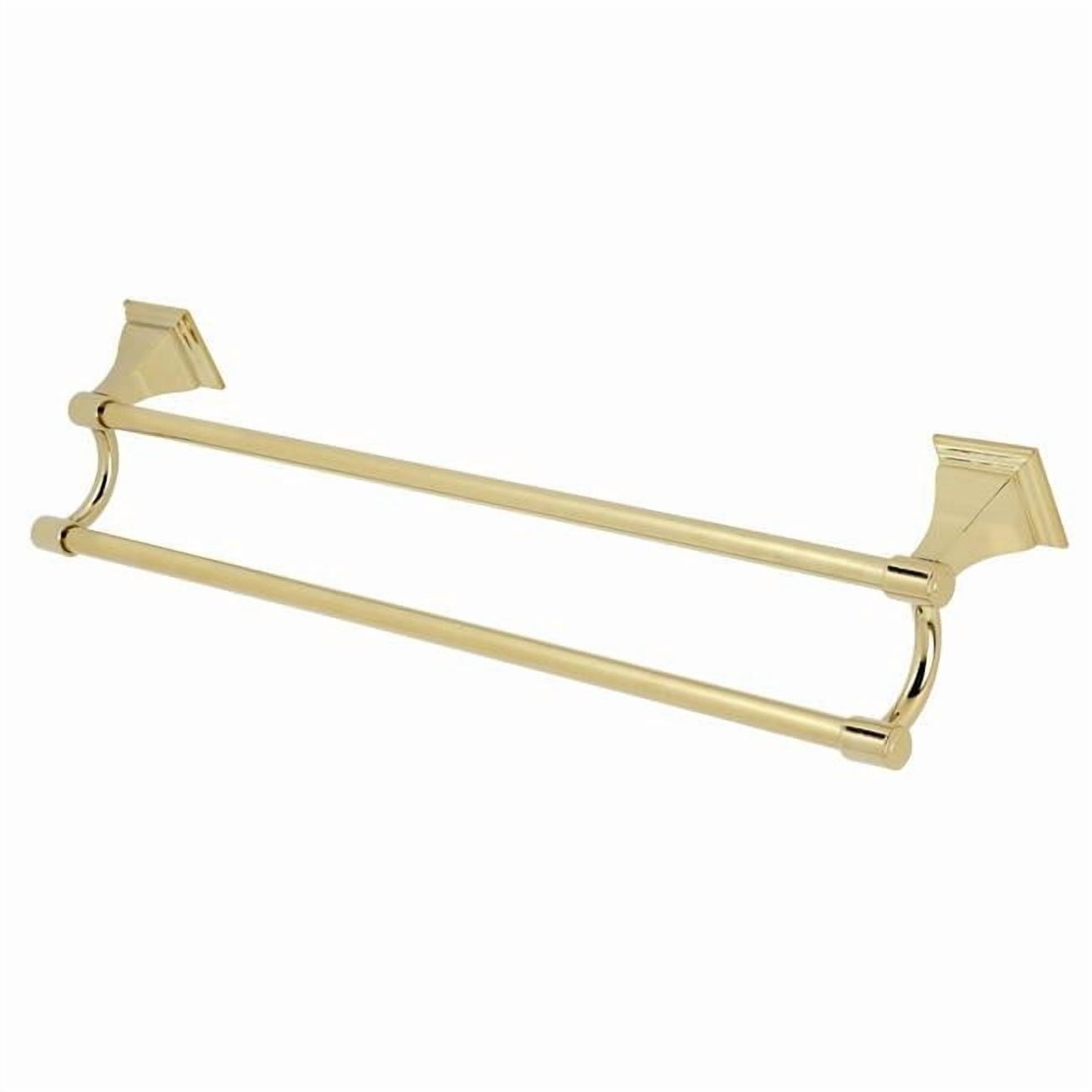 Kingston Brass BAH6123PB Monarch Dual Towel Bar, Polished Brass