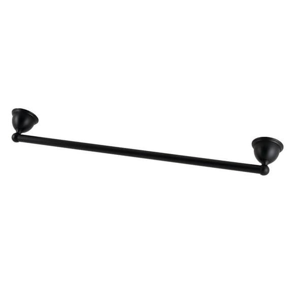 Kingston Brass BA3961MB 24 in. Restoration Towel Bar, Matte Black