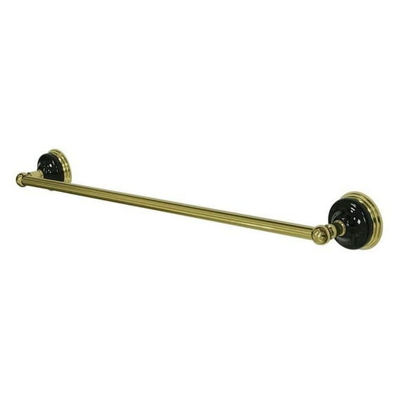 Kingston Brass BA9111PB 24 in. Water Onyx Towel Bar, Polished Brass