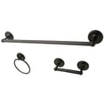thumbnail image 1 of Kingston Brass BAK91148ORB 3-Piece Bathroom Accessories Set, Oil Rubbed Bronze, 1 of 3