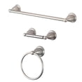 thumbnail image 1 of Kingston Brass Brushed Nickel 3-Piece Bathroom Accessory Set, 1 of 2