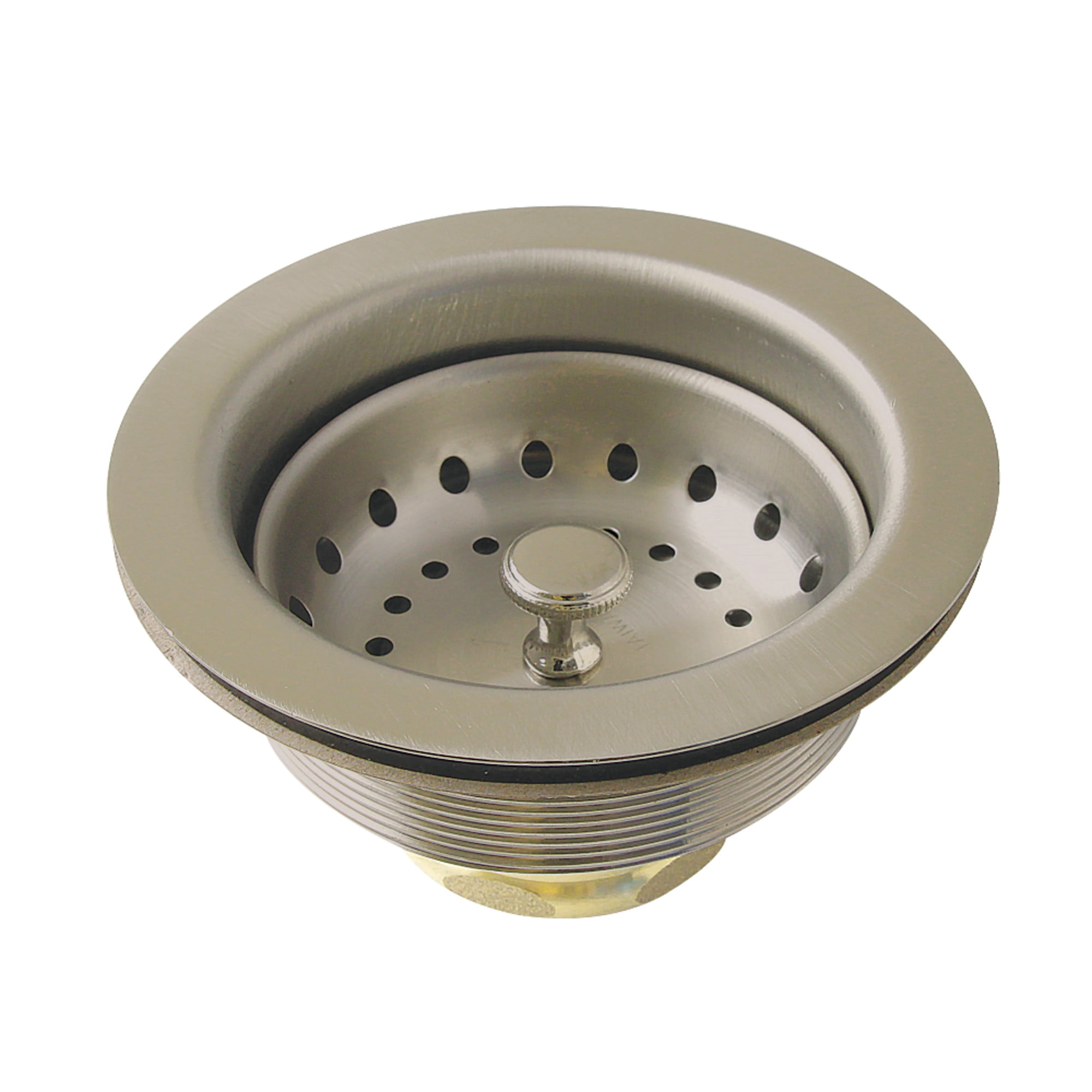 Kingston Brass K121BBN Fresno 3-1/2 Inch Stainless Steel Kitchen Sink Basket Strainer in Brushed Nickel