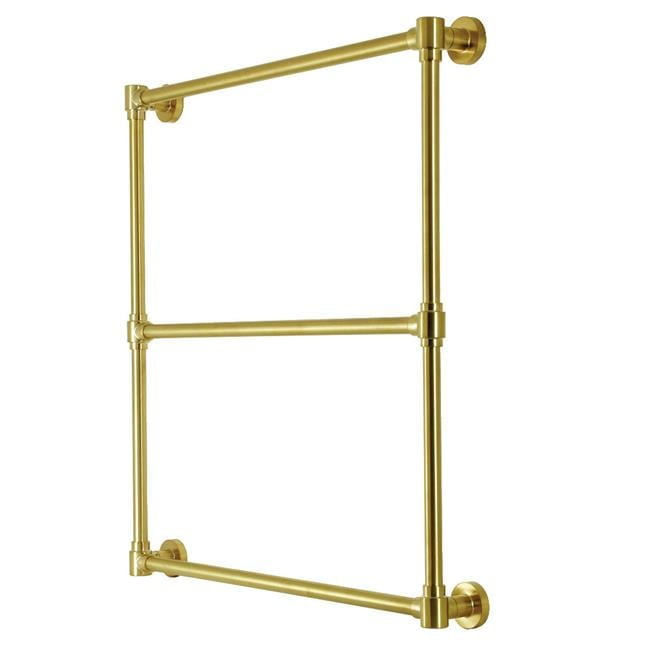 Kingston Brass DTM323037 30 x 32 in. Gallant Wall Mount Towel Rack, Brushed Brass