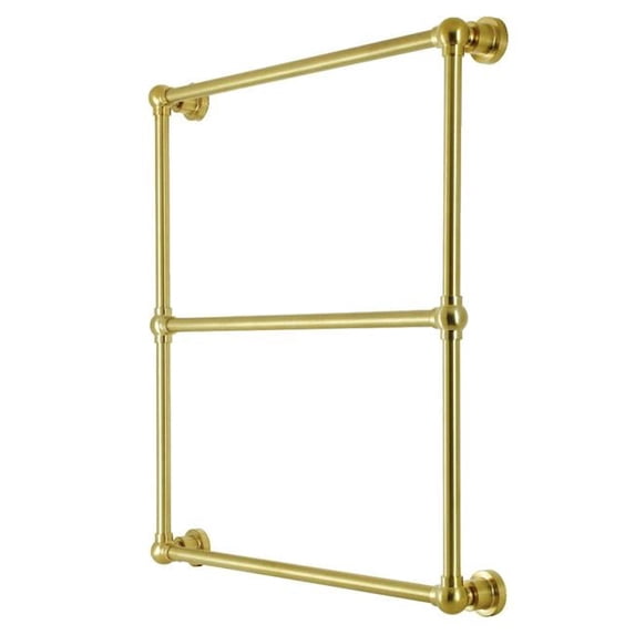 Kingston Brass DTM32303BB 30 x 32 in. Palatine Wall Mount Towel Rack, Brushed Brass
